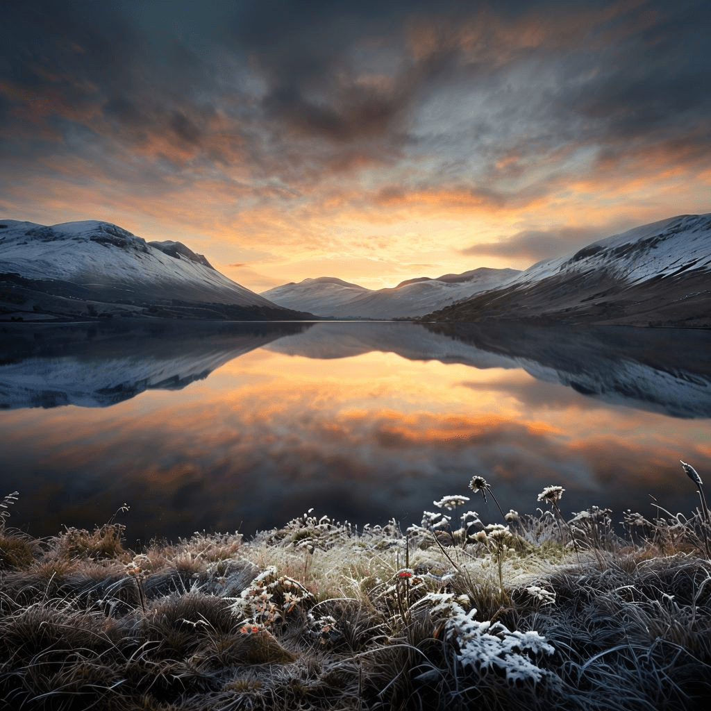 Panoramic view of a Scottish loch